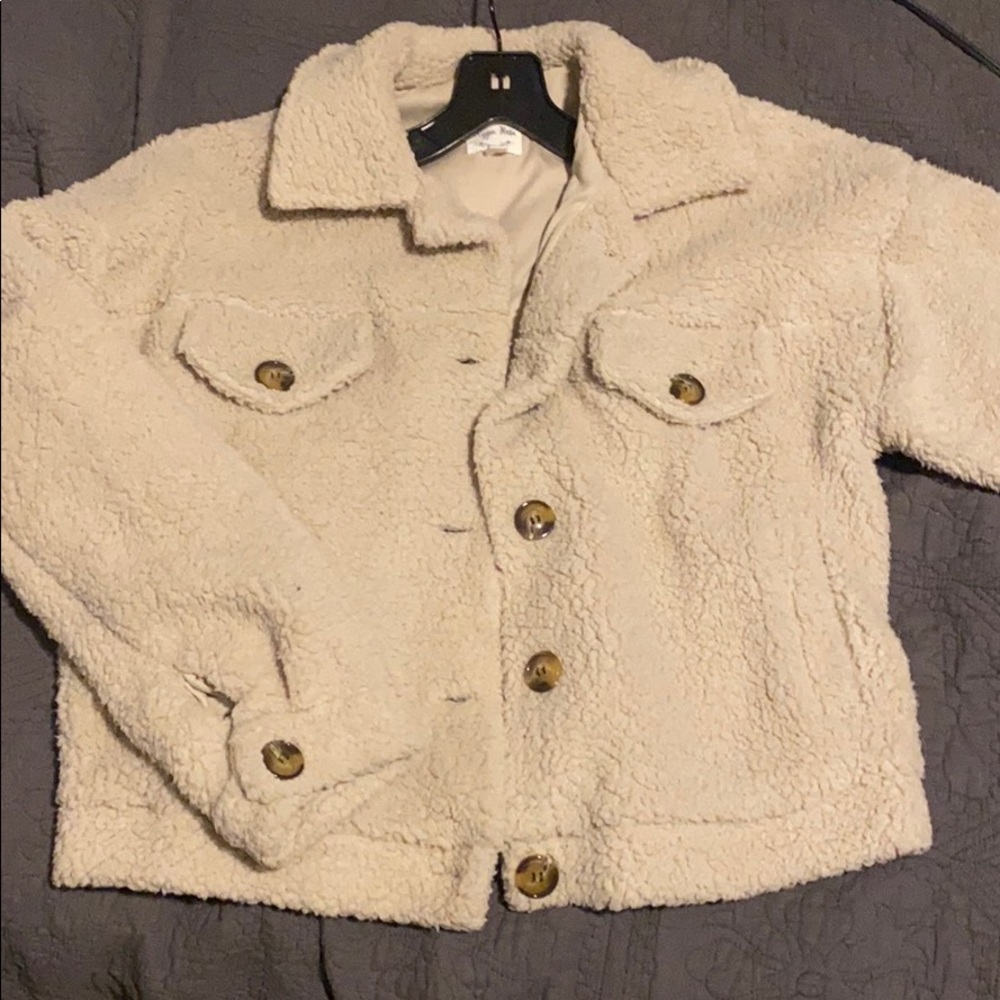 Sherpa Mid Length Coat Hippie Rose